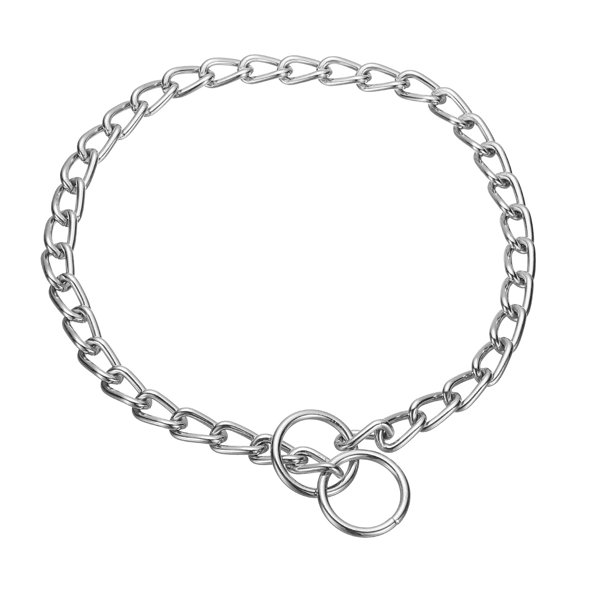 Collar de Estrangulamiento para Perros Uxcell, Cadena de Estrangulamiento para Perros, Enlace Deslizante de Metal para Entrenamiento, Collares Ajustables para Cachorros de Uso Pesado