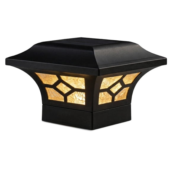 Tapa solar para poste Classy Caps Kingston, negra, aluminio, SLZ332B