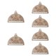 thumbnail image 3 of 6 Piezas De Adornos De Macramé En Rodajas De Madera, Decoración Navide?a Sin Terminar Para Decoración De Copos De Nieve, 3 of 5