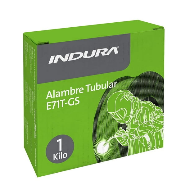Alambre soldar tubular e71t-gs 0,8mm 1kg indura | Lider