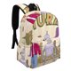 thumbnail image 2 of Futurama-theme Backpack, Campus style schoolbag Bookbag with Adjustable Shoulder Straps And Large Zip Compartment, Unisex Travel Bags.42x30x15cm, 2 of 6
