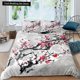 thumbnail image 1 of Flower Duvet Cover Cherry Blossoms Bedding Set with Pillowcase Quilt Cover Home Textiles Floral Polyester Comforter Cover Bed Sheets, 1 of 5