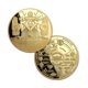 thumbnail image 1 of Moneda Conmemorativa WOERDA de 5 cm Chapada en Oro para Masones, 1 of 7