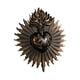 thumbnail image 3 of Placa de pared de Sagrados Corazones, adorno sacramental, estatua gótica artística para colgar en la pared, escultura para la entrada del porche del h negro, 3 of 5