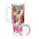 thumbnail image 3 of Como Nastya Vaso aislado de acero inoxidable con asa, diseño temático, regalo para familia, amigos y fans; incluye pajita y encaja en el portavasos estándar, 40 oz, 3 of 6
