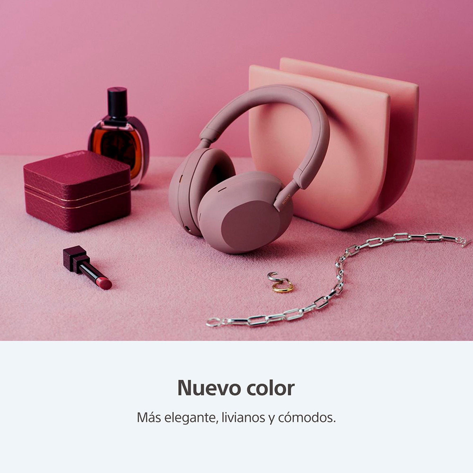 Sony WH-1000XM5 Wireless Noise-Canceling Headphone - Smoky Pink