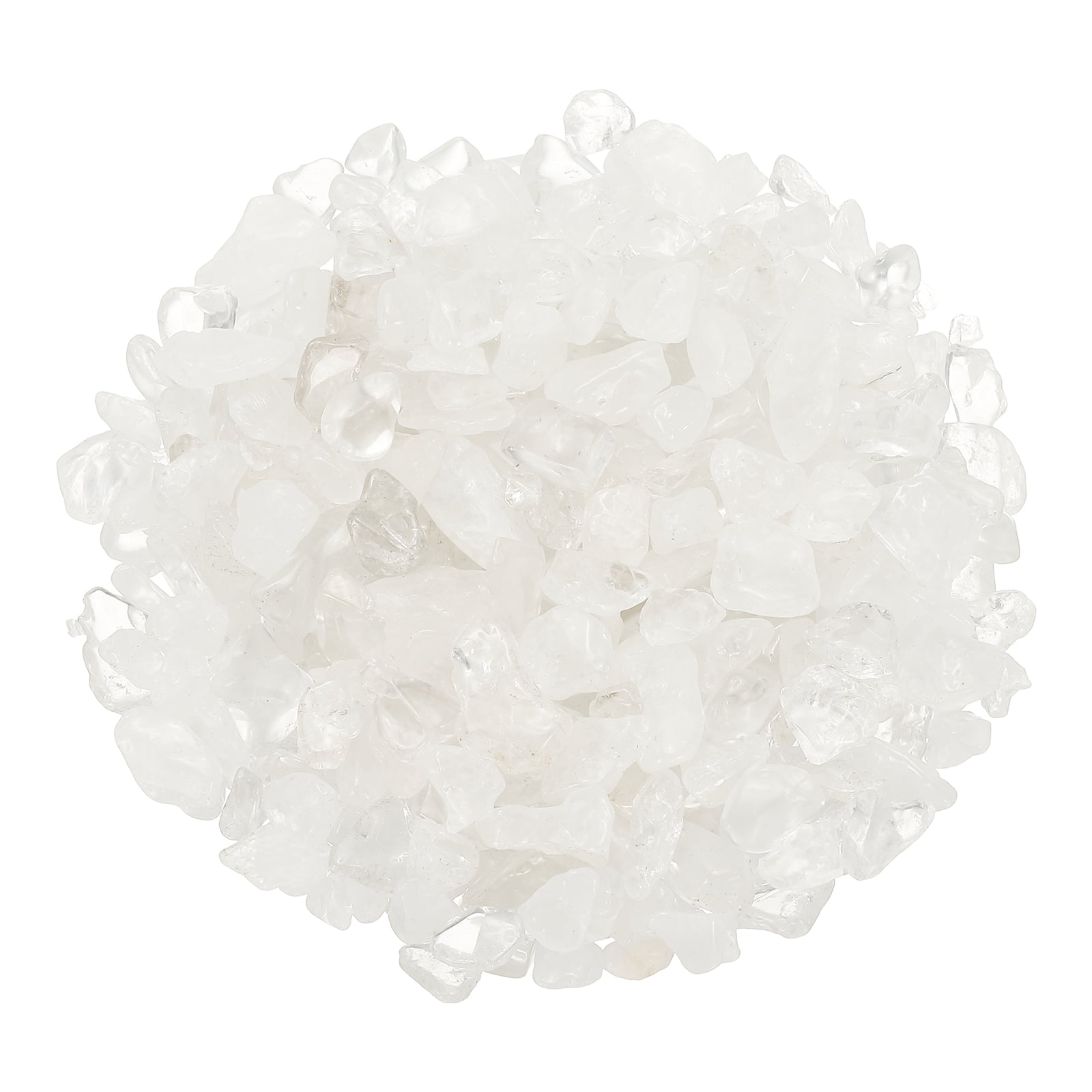 Uxcell Chips de Cristal Piedra 0.44 Lb Fluorita Grava de Acuario Rocas Cuarzo Blanco 7-18 mm Destinado para Pecera