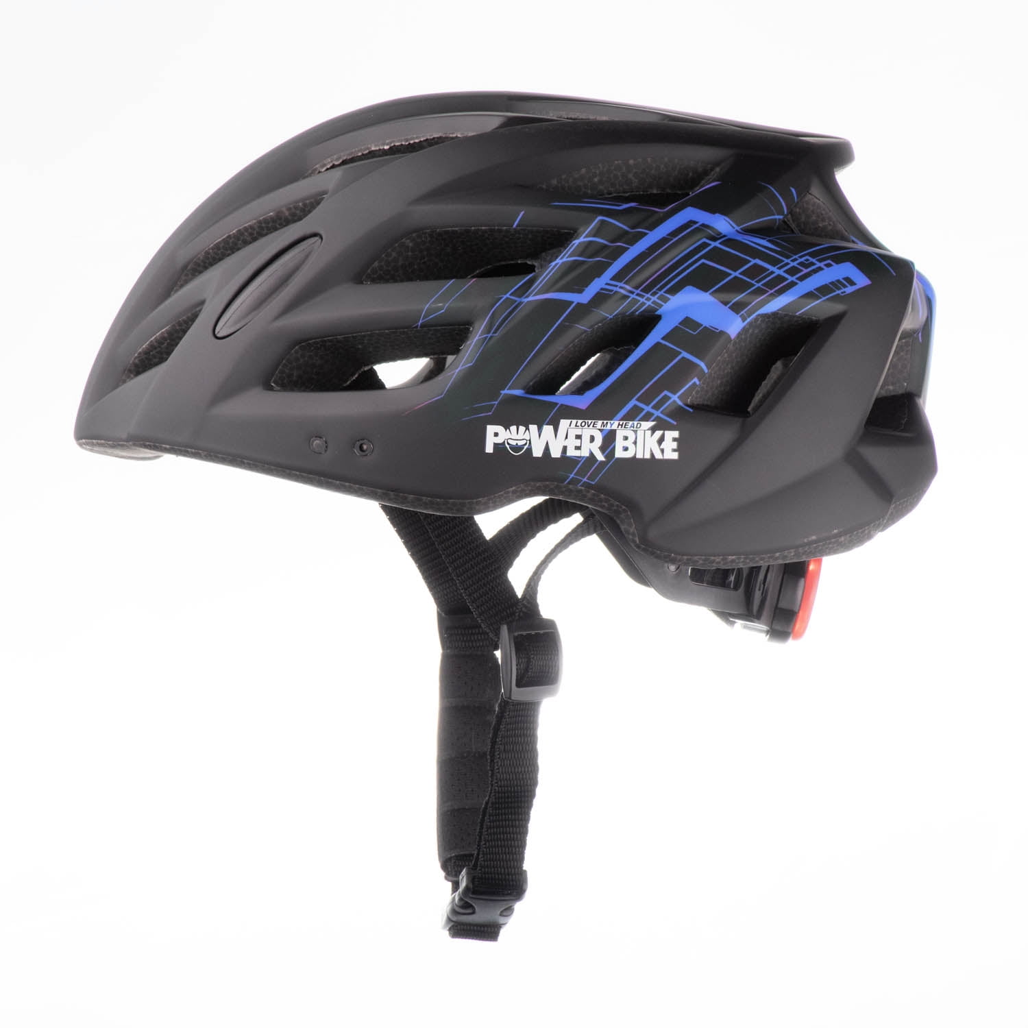 Powerbike - Casco Sport Talla L Negro/azul