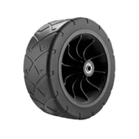 Ioensy - Reemplazo De Rueda De Carrito De Camping, Reparación De Rueda De Carrito De Compras Para Playa Al Aire Libre, Color Negro