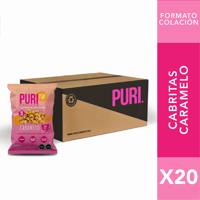 Puri Snacks - Pack Colaciones Puripop Popcorn Caramelo 25Gr. / Caja 20 Un