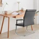 thumbnail image 3 of Silla de Escritorio Ejecutiva Fija en Eco Cuero Negro Ergonómica para Oficina y Reunión, 3 of 3