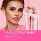 thumbnail image 3 of Set de brochas de maquillaje Jessup Pink, 14 piezas, veganas T495, con caja, 3 of 6