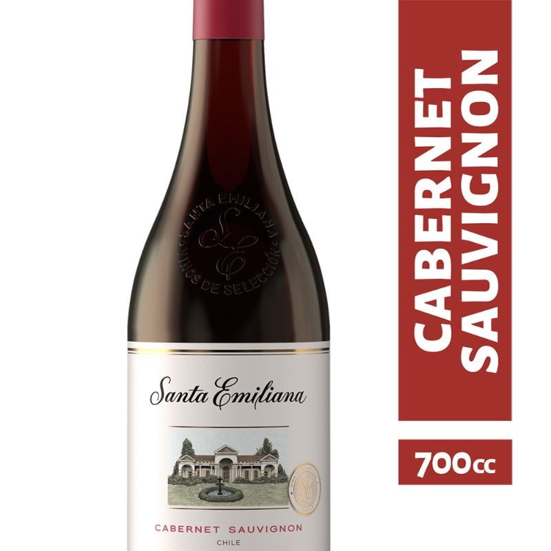 Vino Tinto Cabernet Sauvignon Santa Emiliana Botella