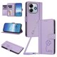 thumbnail image 1 of Funda Cartera Trébol para Xiaomi Redmi Note 14 4G con Ranuras Tarjetas y Carga Inalámbrica Morado claro, 1 of 6