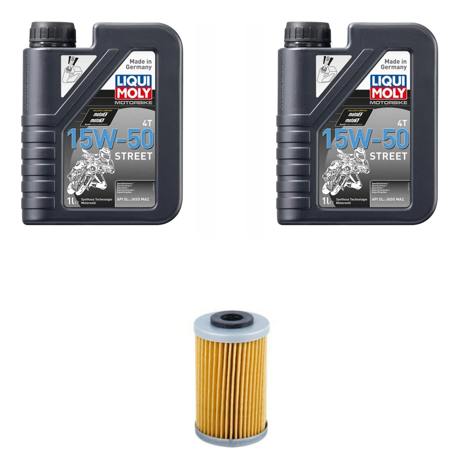 Liqui Moly - Kit Mantencion Moto Husqvarna Svartpilent 401 (2L + Filtro)