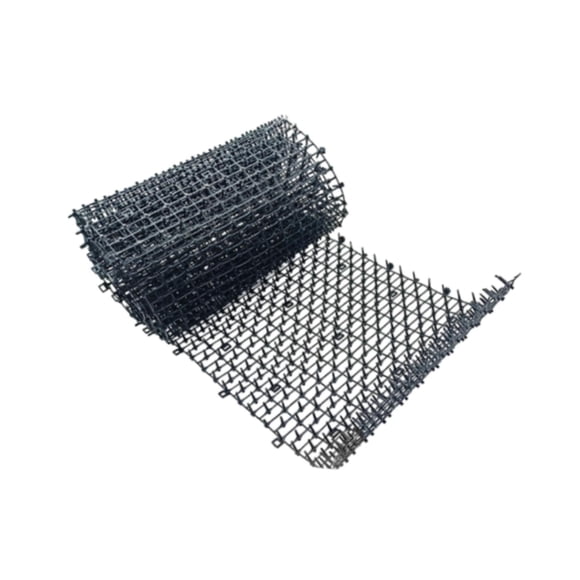 Cat Scat Mat con espigas de gato protección de plantador de alfombra de gato práctica con la almohadilla de espina de aguijón robusto para el césped d Negro