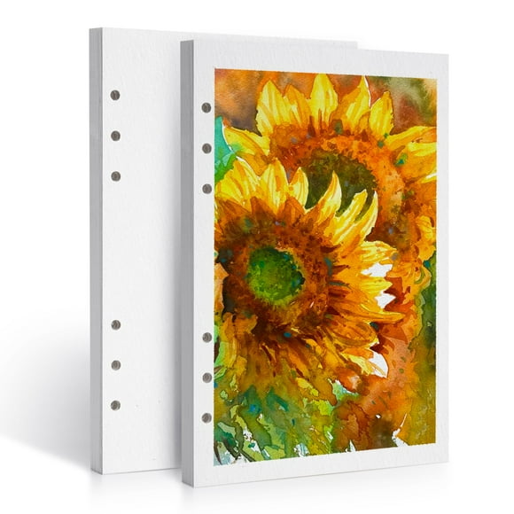Papel de acuarela LIGHTWISH, 100% algodón, 300 g/m², tamaño A5, 40 hojas
