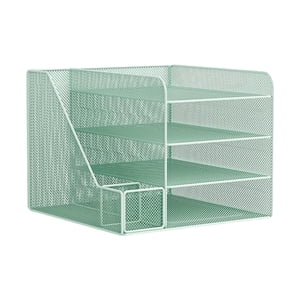 Magideal - Accesorios De Decoración Multifunción Del Organizador De Escritorio Accesorios De Decoración Multifunción Bandeja De La Bandeja Del Archivo Del Archiv Verde