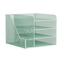 Magideal - Accesorios De Decoración Multifunción Del Organizador De Escritorio Accesorios De Decoración Multifunción Bandeja De La Bandeja Del Archivo Del Archiv Verde