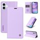 thumbnail image 2 of Funda Billetera de Cuero para iPhone 17 con Tarjetero y Soporte - Tapa Magnética Morado, 2 of 5