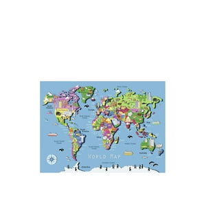 Rompecabezas Ravensburger World Map, 60 Piezas, Regalo Para Niños