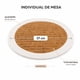 thumbnail image 3 of Pack 6 Individual de Mesa Cuerda de Algodon Mantel Redondo Yute, 3 of 5