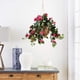 thumbnail image 2 of Cesta de flores colgantes con buganvillas artificiales, casi natural, 2 of 2