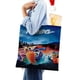 thumbnail image 4 of Turbo Bolso de tela con estampado de lienzo para mujer, bolsa de compras reutilizable y estética, con cremallera interior, regalo para mujer,38*45cm., 4 of 6