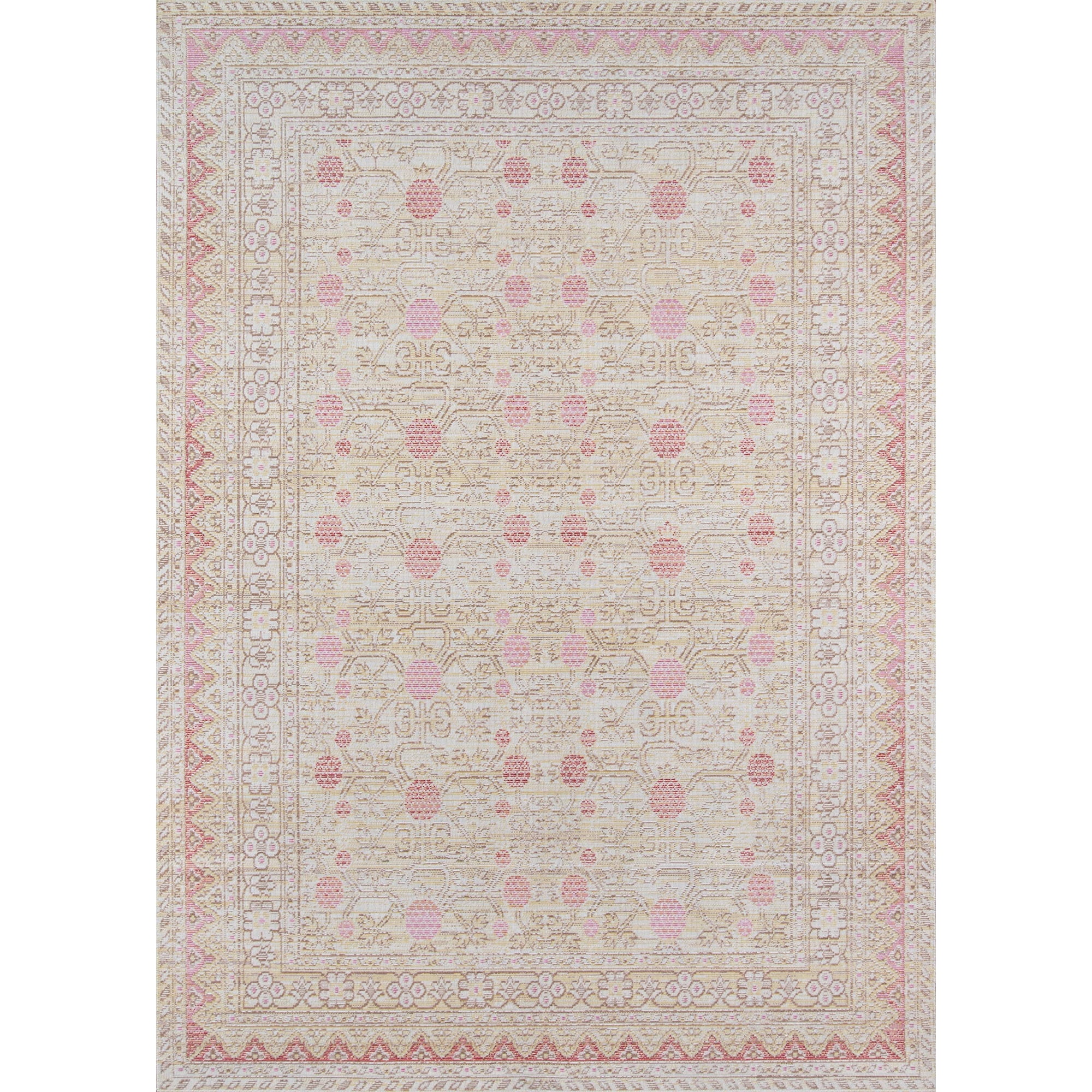 Area Rug Momeni Rugs Isabella Traditional Oriental Rosa 60 X 90 Cm