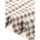 thumbnail image 5 of INSPIRE CHIC Camisa a Cuadros de Regreso a Clases para Mujer con Cuello Peter Pan, Manga Corta Abullonada, Botones Abajo, Blusa de Gingham, Marrón Claro S, 5 of 6