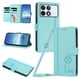 thumbnail image 1 of Funda Cartera Trébol para Xiaomi Poco F6 Pro con Ranuras Tarjetas y Carga Inalámbrica Verde menta, 1 of 6