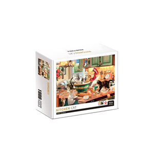 Genérico - Rompecabezas 70X50Cm El Gato Está En La Cocina Multicolor