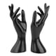 thumbnail image 3 of 2 uds maniquí femenino mano joyería soporte de exhibición anillos soporte exhibición mano modelo decoración para guante brazalete encimera accesorios Negro, 3 of 5