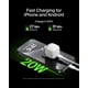 thumbnail image 2 of Bloque de carga USB C de 20 W de carga rápida Belkin White, 2 of 9
