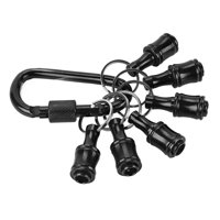 Magideal - 6 Piezas Portapuntas De Destornillador Vástago Hexagonal Portátil Con Hebilla De Cadena Cambio Fácil Cambio Rápido 1/4 Pulgadas Para La Mayoría De Los