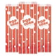 thumbnail image 1 of Bolsas para palomitas Stock Your Home, papel de 2 onzas (100 unidades), rojo y blanco, 1 of 6