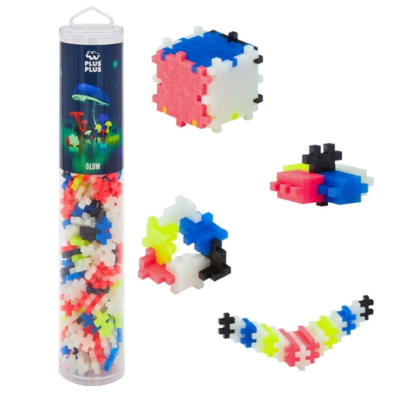 Building Blocks PLUS PLUS 240 piezas que brillan en la oscuridad