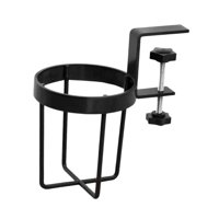 Magideal - Portavasos De Escritorio Con Clip, Portabotellas De Agua De Fácil Instalación, Portavasos Antiderrames Para El Hogar, Accesorios De Escritorio Y Ofici Negro