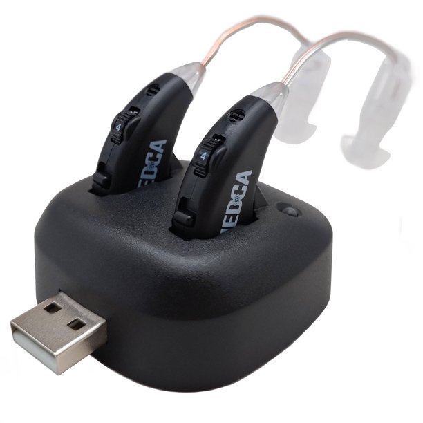 MEDca Amplificadores de Sonido Personal Digitales Recargables, Negro