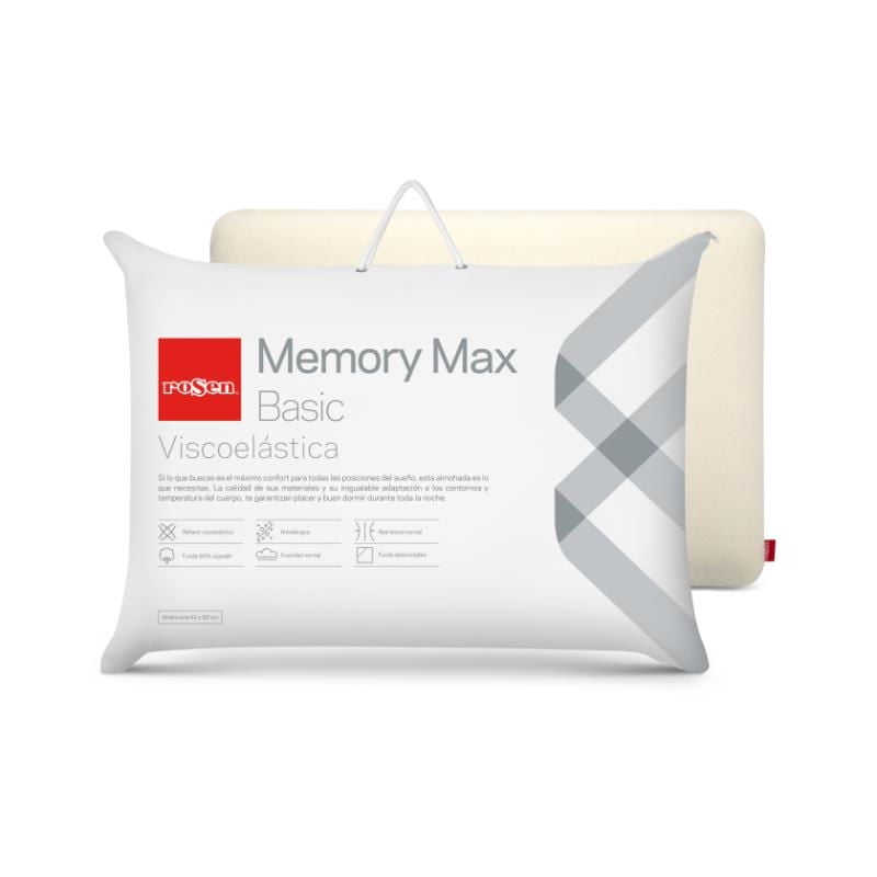 Rosen - Almohada Memory Max Basic 60% Algodón 42X62 Cm