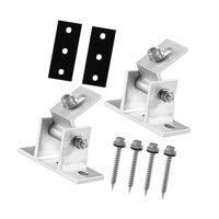 Bothyi - 2 Soportes De Montaje Para Paneles Solares De Aleación De Aluminio Para Barcos, Yates, Garajes, Ángulo De Inclinación