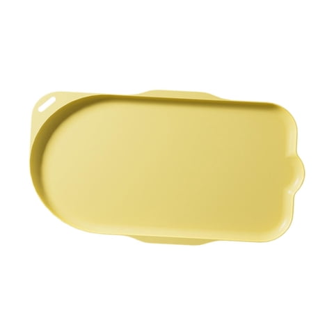 Magideal - Alfombrilla De Alimentación Para Mascotas, Resistente, Fácil De Limpiar, Antideslizante, Impermeable, Alfombrilla Para Cuenco Para Perros Y Gatos, Man Amarillo