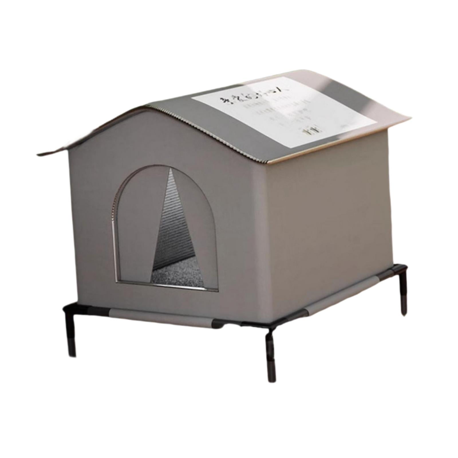 Magideal - Caseta Para Gatos Callejeros, Aislada, Versátil, Cálida E Impermeable Para Invierno, Tienda De Campaña Cómoda Y Resistente A La Intemperie, Con Patas