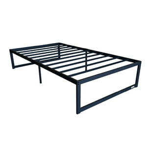 Base De Cama Europea De Acero Negro 90X190 Zen 1 Plaza - Vincenzi