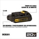 thumbnail image 2 of Batería Ion De Litio 20v 1.5 Ah Dewalt Dcb201-b3, 2 of 8