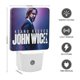 thumbnail image 2 of John Wick Luz nocturna LED con sensor de anochecer a amanecer para dormitorio, baño, pasillo, escaleras - Lámpara LED nocturna de enchufe, 0.5W - 1 pieza, 2 of 6