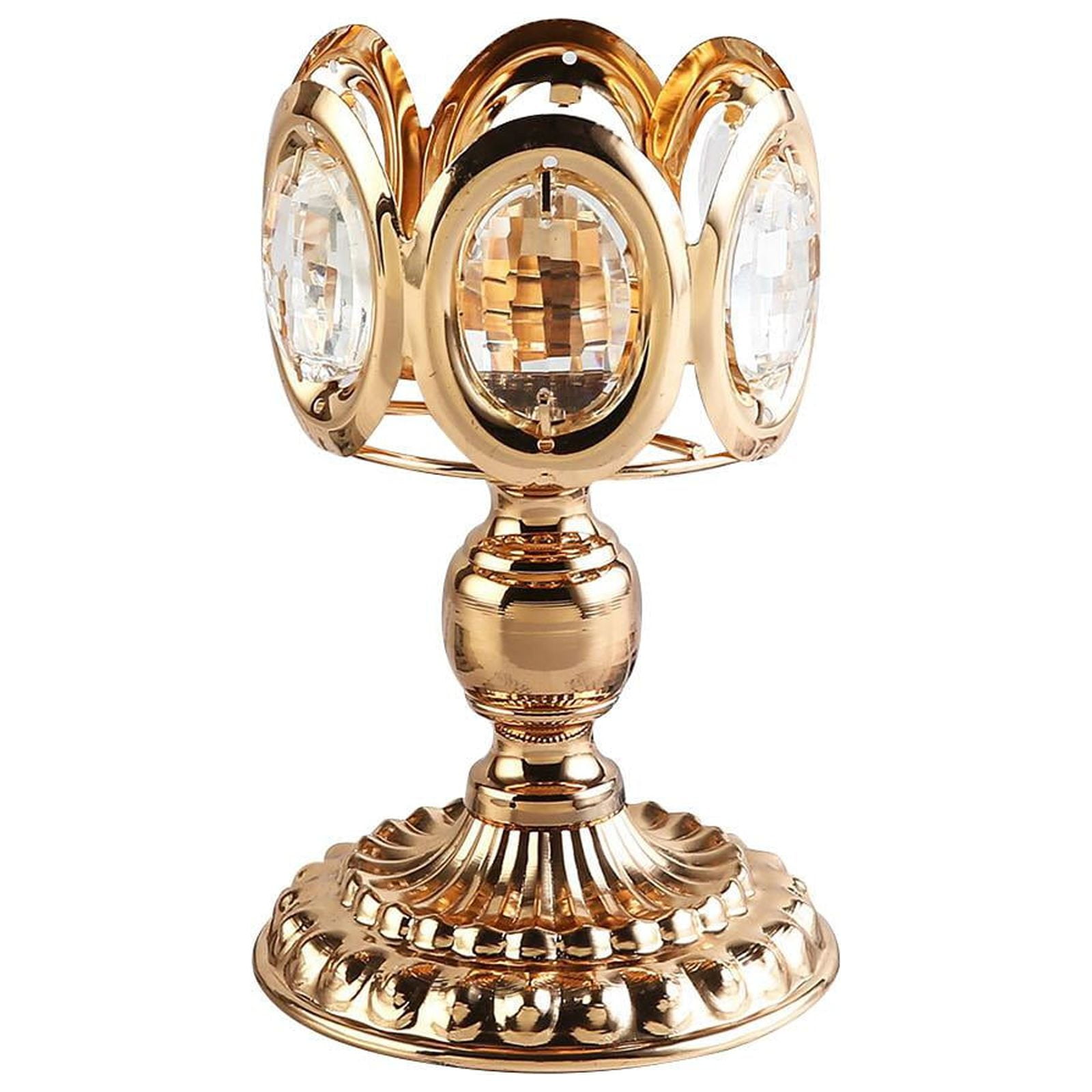 Magideal - Titular De La Luz Del Té Del Estilo Europeo Candelabro Candelabro Centro De Mesa Portavelas De Pilar De Metal Para El Ornamento Del Partido Del Hotel S