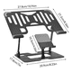 thumbnail image 4 of Soporte Alzador Plegable Ajustable Laptop Notebook Celular, 4 of 6
