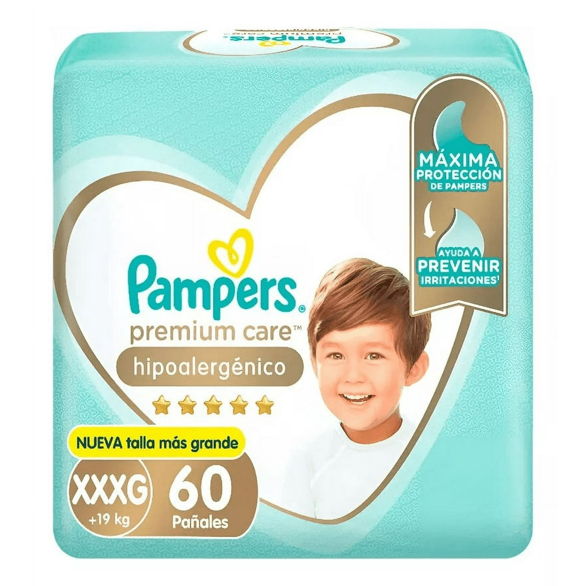 Pañales Premium Care Talla Xxxg 60 Un 60 Un Pampers