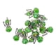 thumbnail image 3 of 12 piezas de ala de ángel tibetano de plata encantos colgante de cristal de abalorios de color verde oscuro, 3 of 5